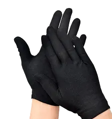 Black nitrile gloves